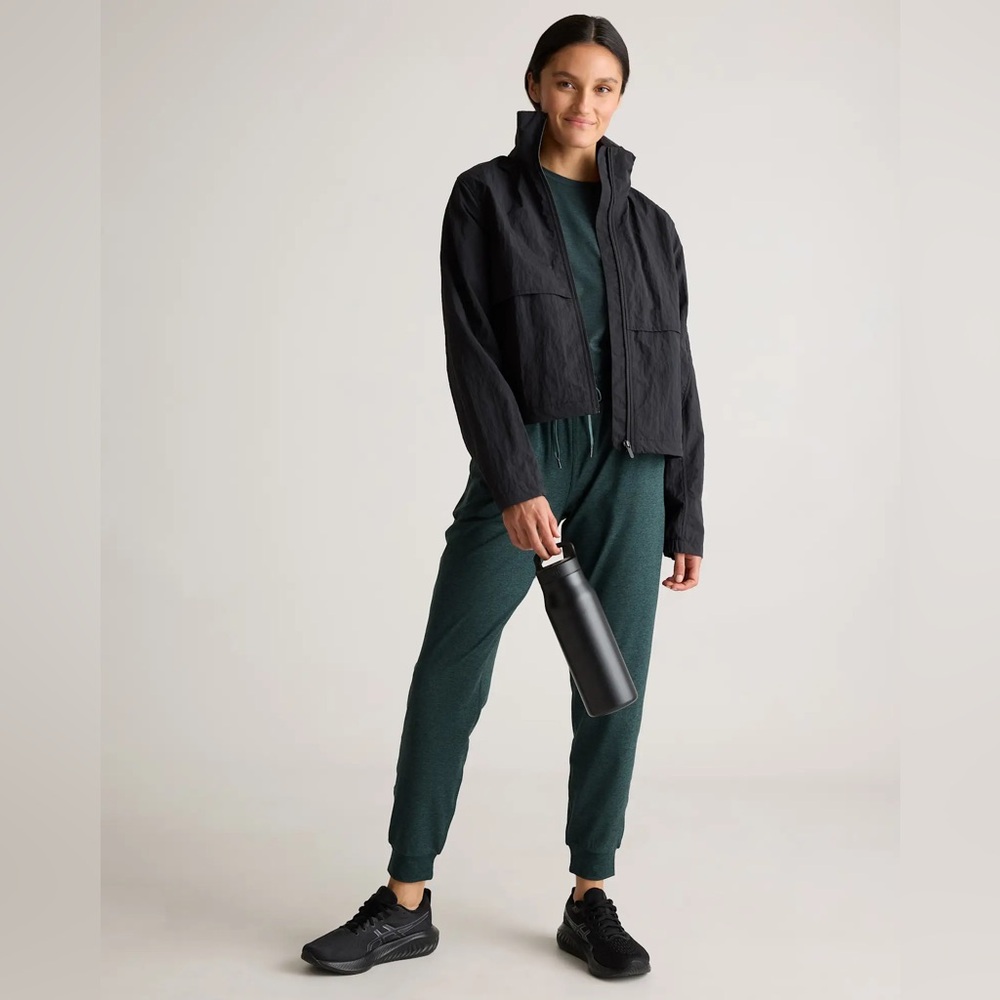 Quince Flowknit Boyfriend Joggers Heathered Green Size Small Athleisure Jogger - Picture 5 of 10